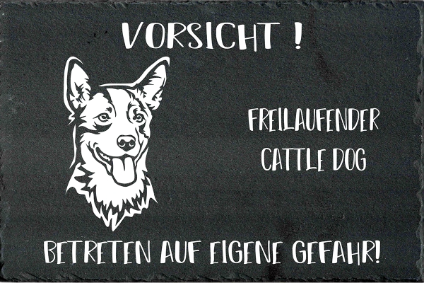 Schieferplatte Australian Cattle Dog