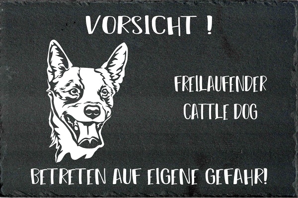 Schieferplatte Australian Cattle Dog