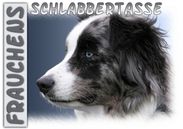 Fototasse Australian Shepherd Herrchen/Frauchen