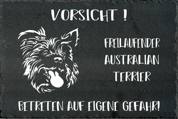 Schieferplatte Australian Terrier