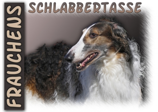 Fototasse Barsoi (Russischer  Windhund) Herrchen/Frauchen