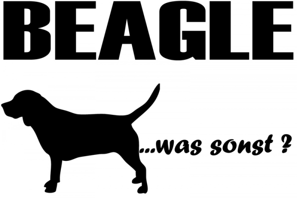 Aufkleber "Beagle ...was sonst?"