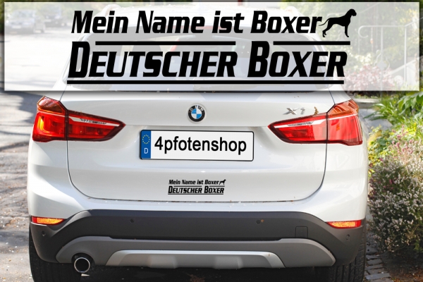 Aufkleber "Mein Name ist Boxer"