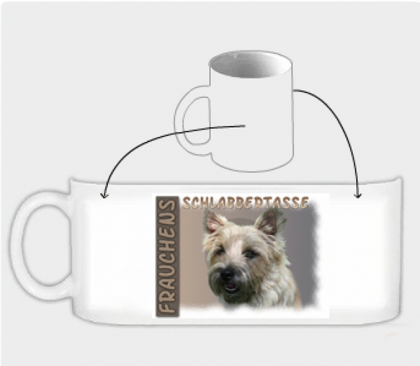 Fototasse Cairn Terrier Herrchen/Frauchen