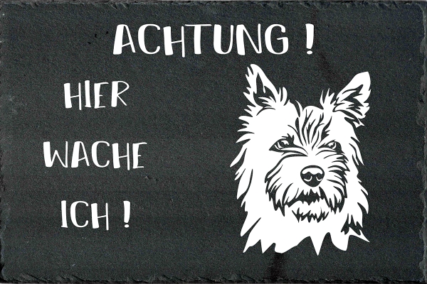 Schieferplatte Cairn Terrier