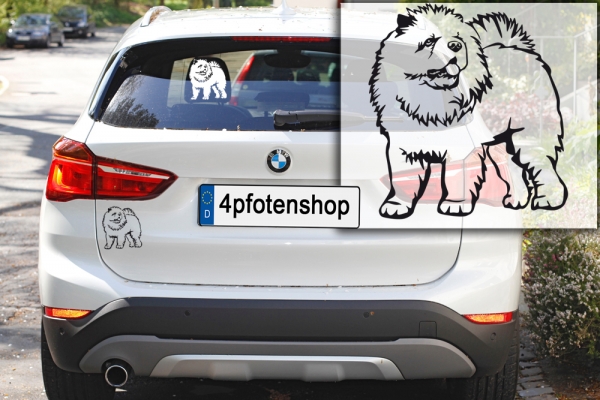 Autoaufkleber "Chow Chow" Kontur