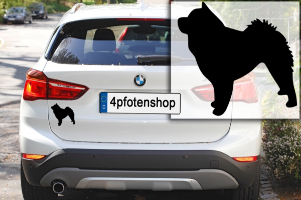 Autoaufkleber Chow Chow stehend Silhouette