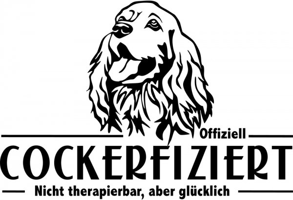 Aufkleber Cocker Spaniel