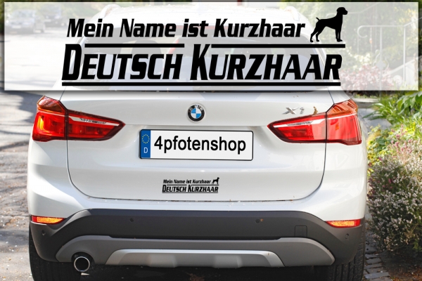 Aufkleber "Mein Name ist Deutsch Kurzhaar"