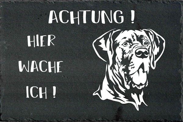 Schieferplatte Deutsche Dogge