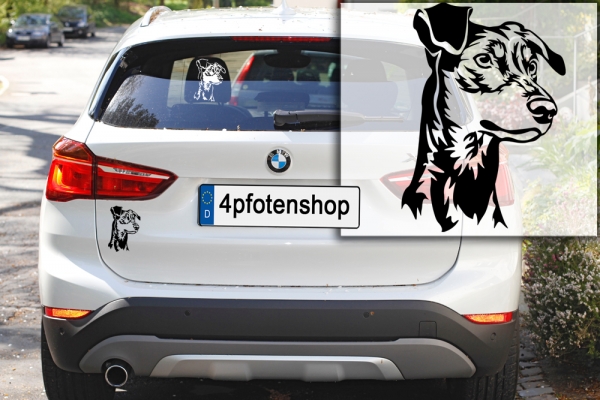 Autoaufkleber "Deutscher Pinscher" Kopf