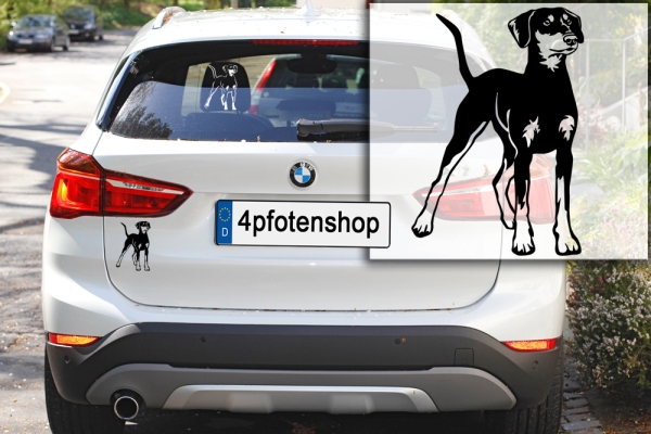 Autoaufkleber "Deutscher Pinscher" Kontur