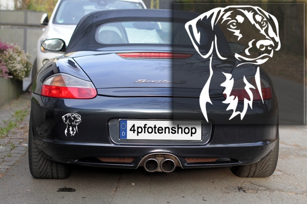 Autoaufkleber "Deutscher Pinscher" Kopf