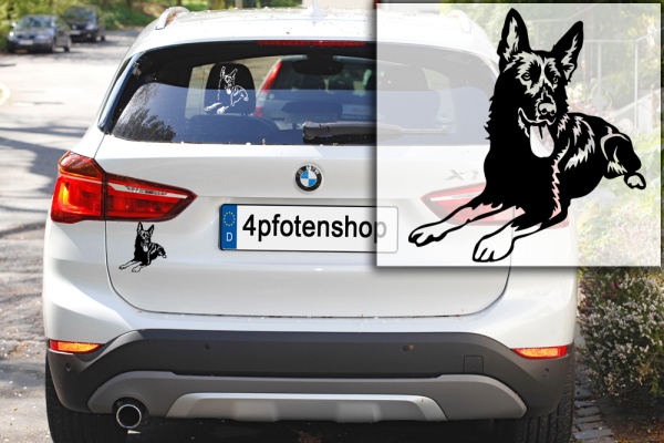 Autoaufkleber "Deutscher Schäferhund" Kontur