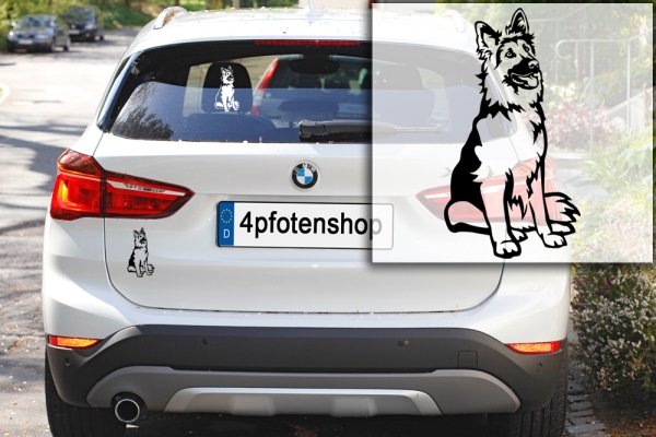 Autoaufkleber "Deutscher Schäferhund" Kontur