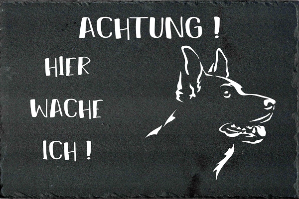 Schieferplatte Deutscher Schäferhund