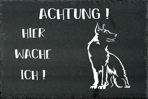 Schieferplatte Deutscher Schäferhund