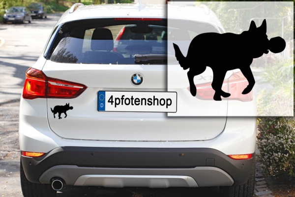 Autoaufkleber Deutscher Schäferhund Silhouette