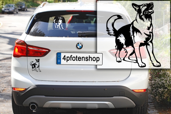 Autoaufkleber "Deutscher Schäferhund" Kontur