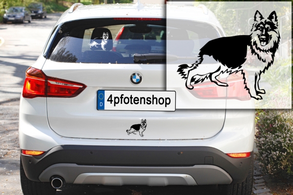 Autoaufkleber "Deutscher Schäferhund" Kontur