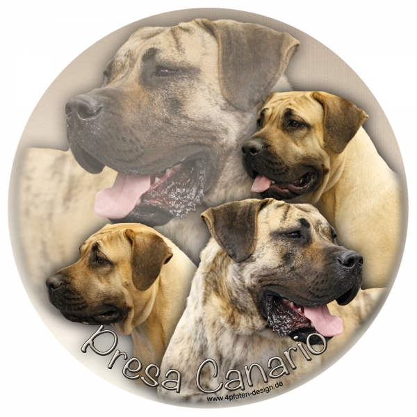 Aufkleber Dogo Canario 01 rund