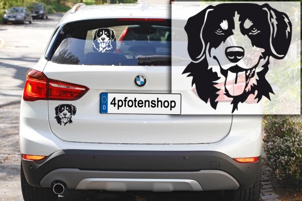 Autoaufkleber "Entlebucher" Kopf