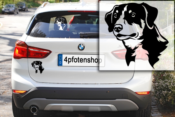 Autoaufkleber "Entlebucher" Kopf