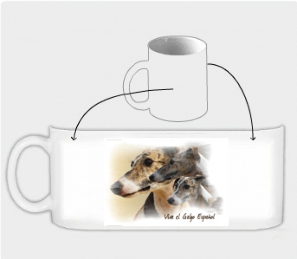 Fototasse Galgo (Spanischer Windhund) Designertasse #14