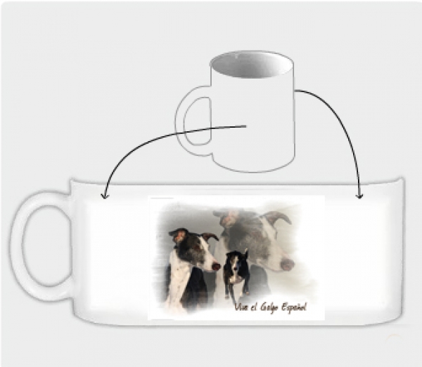 Fototasse Galgo (Spanischer Windhund) Designertasse #16