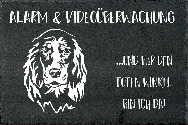 Schieferplatte Gordon Setter