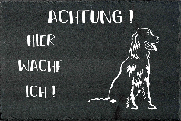 Schieferplatte Gordon Setter