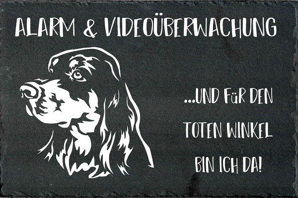 Schieferplatte Gordon Setter