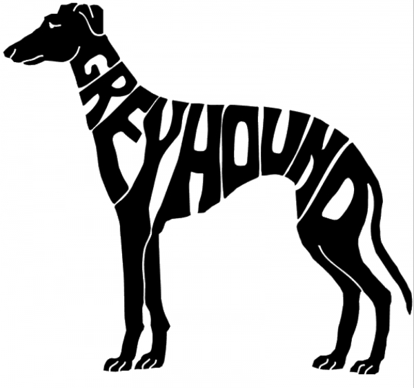 Aufkleber Greyhound