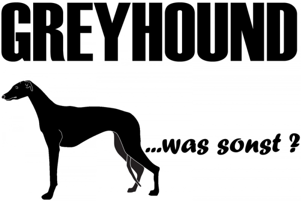Aufkleber "Greyhound ...was sonst?"