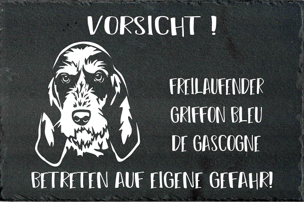 Schieferplatte Griffon Bleu de Gascogne