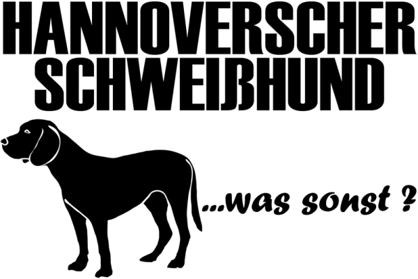 Aufkleber Hannoverscher Schweißhund
