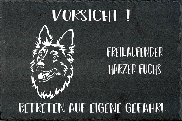 Schieferplatte Harzer Fuchs