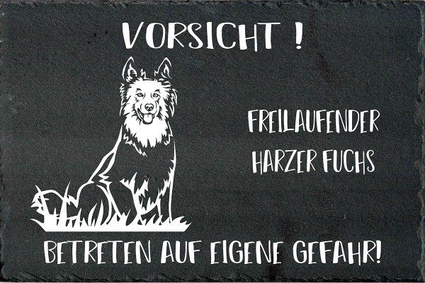 Schieferplatte Harzer Fuchs