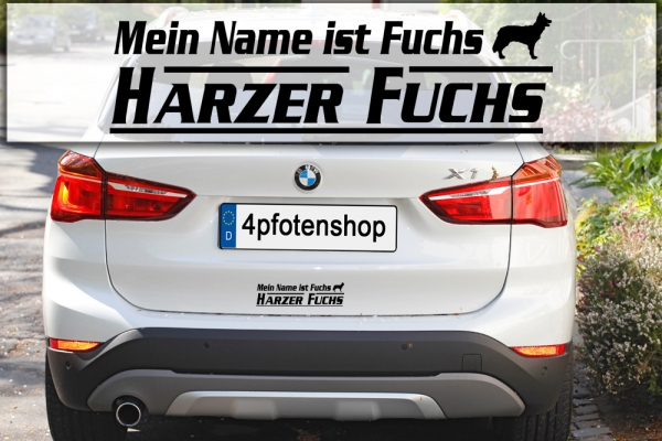 Aufkleber "Mein Name ist Harzer Fuchs"