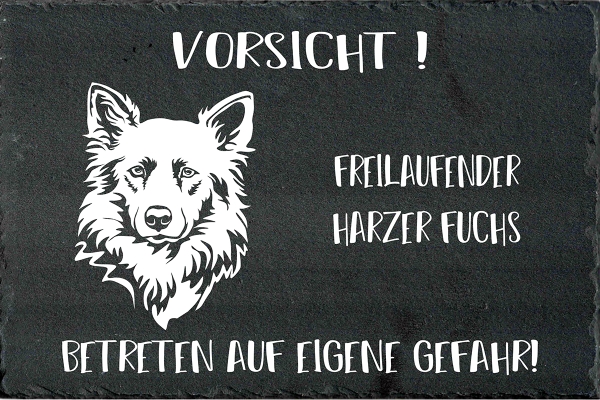 Schieferplatte Harzer Fuchs