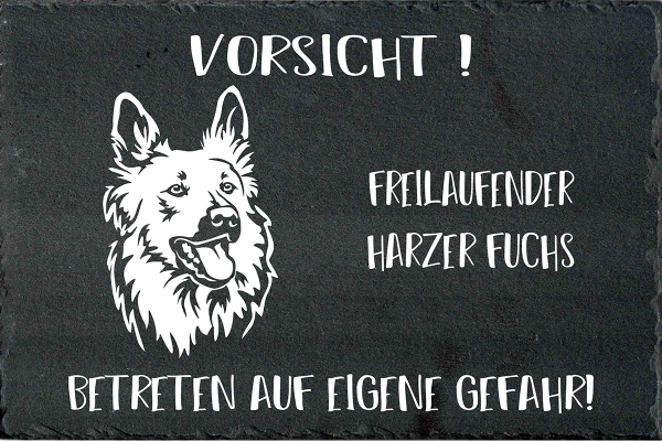 Schieferplatte Harzer Fuchs