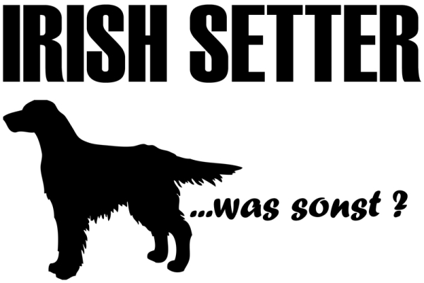 Aufkleber Irish Setter
