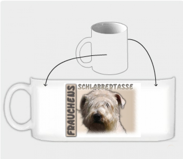 Fototasse Irish Soft-coated Wheaten Terrier Herrchen/Frauchen