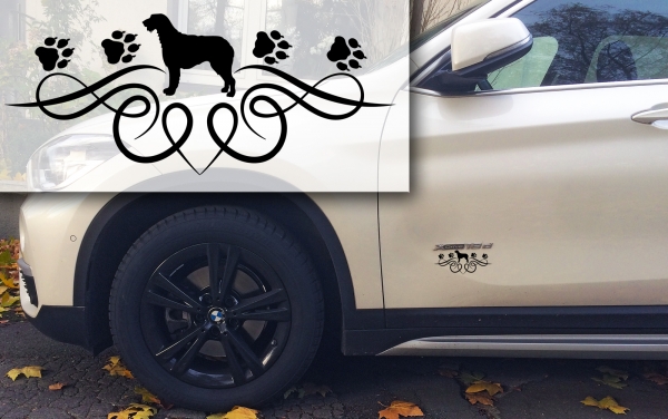 Autoaufkleber-Ornamentaufkleber Irish Wolfhound