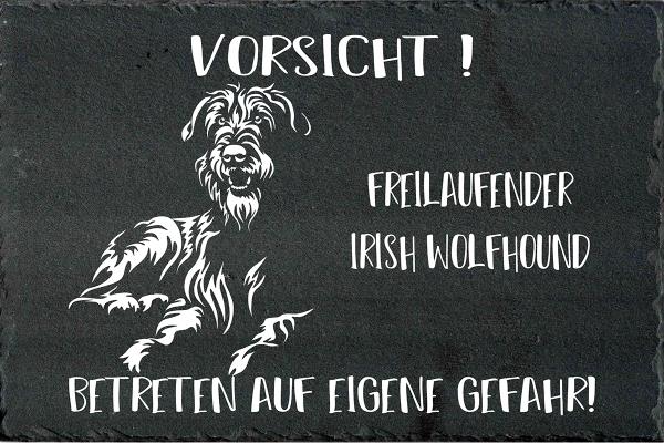 Schieferplatte Irish Wolfhound