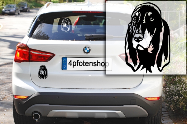 Autoaufkleber "Jura Laufhund" Kopf