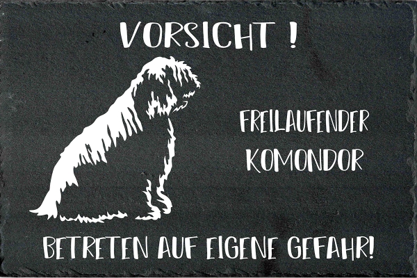 Schieferplatte Komondor