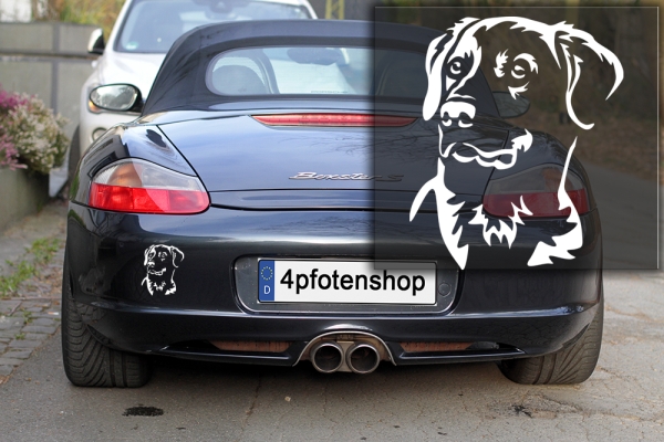 Autoaufkleber "Labrador" Kopf