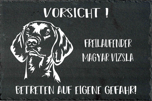 Schieferplatte Magyar Vizsla