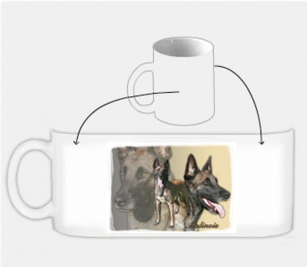 Fototasse Malinois Designertasse (Belgischer Schäferhund) #7